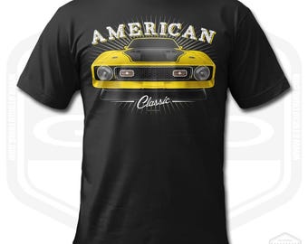 1971 Mustang Mach 1 T-Shirt Men American Muscle Car Fan Art