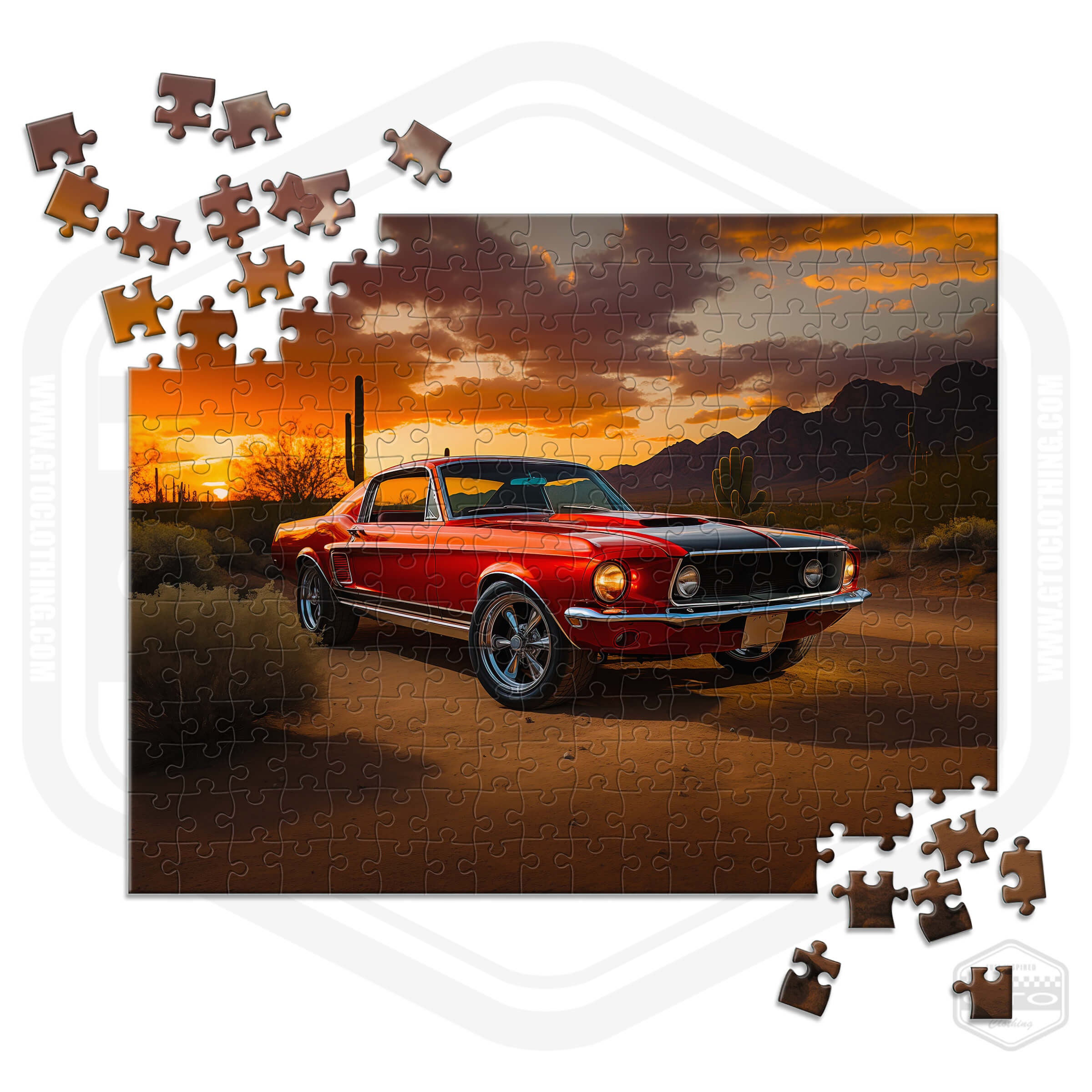 1967 Ford Mustang 1 Muscle Car Jigsaw Puzzle - Etsy