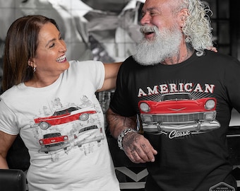 Men&#39;s 1957 Chevrolet Bel Air American Classic Car T-Shirt