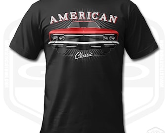 1966 Impala T-Shirt Men Classic American Car Fan Art