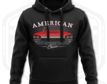 1964 Thunderbird Hoodie Men Classic Car Fan Art