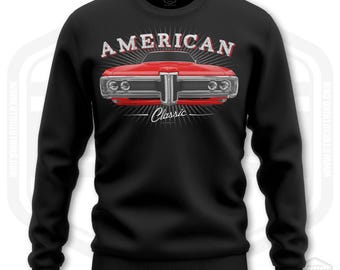 1968 Bonneville Sweatshirt Men Classic American Car Fan Art