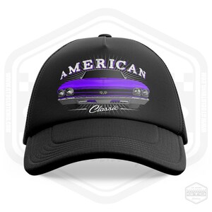 1969 Chevy El Camino Trucker Cap Schwarz | Einheitsgröße | Hergestellt in den USA