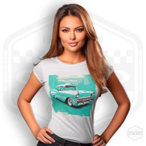 Chevrolet Bel Air American Classic Car Women's T-shirt - Etsy