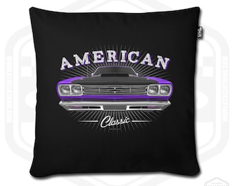 1969 Road Runner Pillow Cover American Muscle Car Fan Art