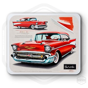 GTO Clothing 1959 Chevrolet Bel Air Mouse Pad | American Classic Car Fan Art