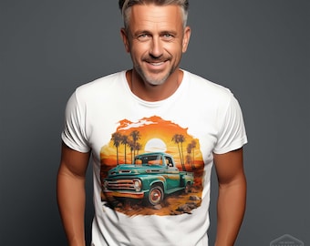 1950 F1 T-Shirt Men Retro 2 Classic Car Fan Art