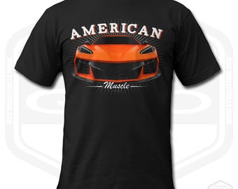 2023 Corvette Z06 T-Shirt Men American Sports Car Fan Art