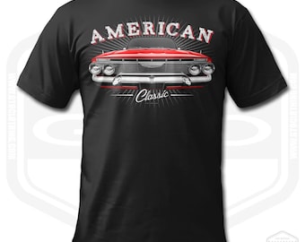1961 Impala T-Shirt Men Classic American Car Fan Art