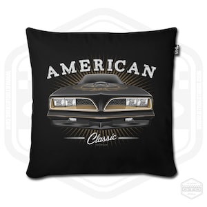 1977 Firebird Trans Am Pillow Cover American Muscle Car Fan Art