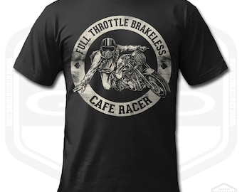 Cafe Racer Brakeless T-Shirt Men Classic Motorcycle Fan Art