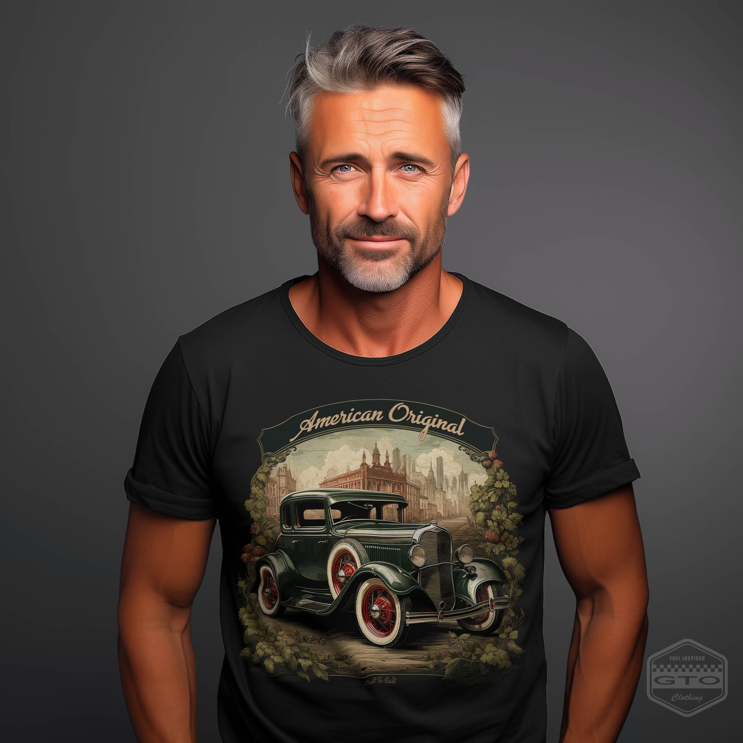 Ford Model A 5 Retro Classic Car Men's T-Shirt