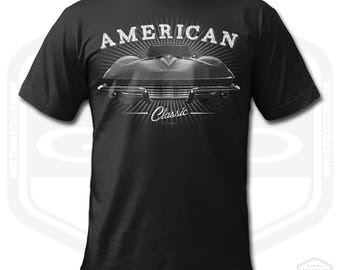 1967 Corvette Stingray T-Shirt Men American Sports Car Fan Art