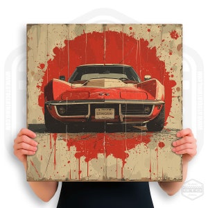 Chevrolet Corvette Stingray Red 1 Canvas Print