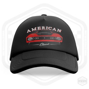 1971 Ford Mustang Mach1 Trucker Cap Black | OneSize | Made In USA
