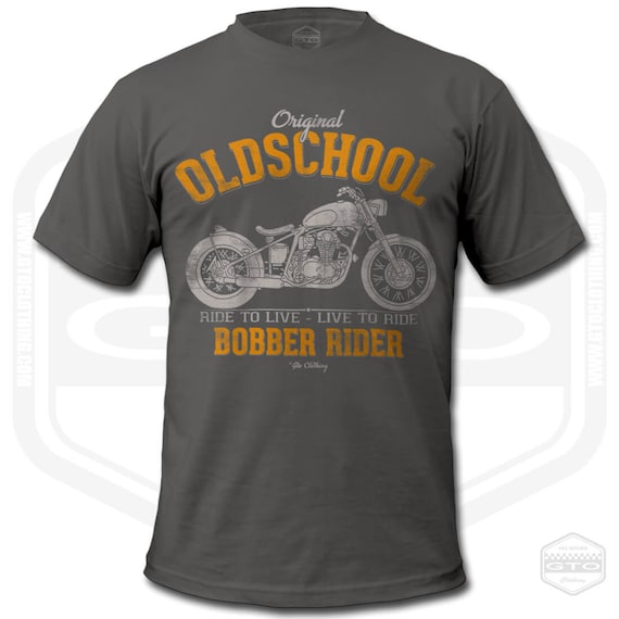 Men's Bobber Oldschool Motorcycle T-shirt - Etsy