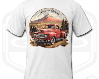 1950 F1 T-Shirt Men Retro Classic Car Fan Art