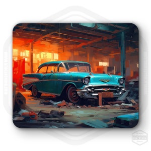 Chevrolet Bel Air American Classic Car Mouse Pad | Fan Art