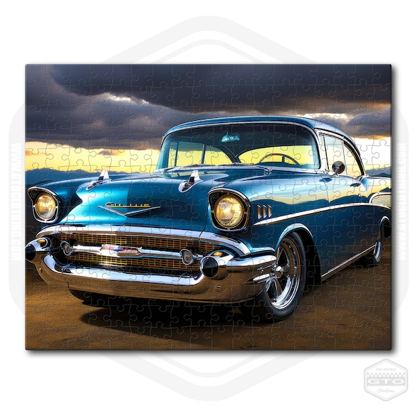 Chevrolet Bel Air 2 Classic Car Jigsaw Puzzle