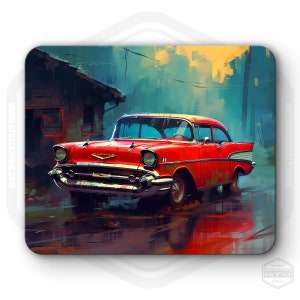 Chevrolet Bel Air American Classic Car Mouse Pad | Fan Art