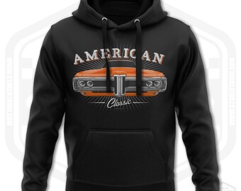 1968 Bonneville Hoodie Men Classic American Car Fan Art