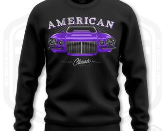 1970 Camaro Sweatshirt Men American Muscle Car Fan Art