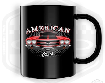 1970 Chevrolet El Camino American Muscle Car Mug 11 oz