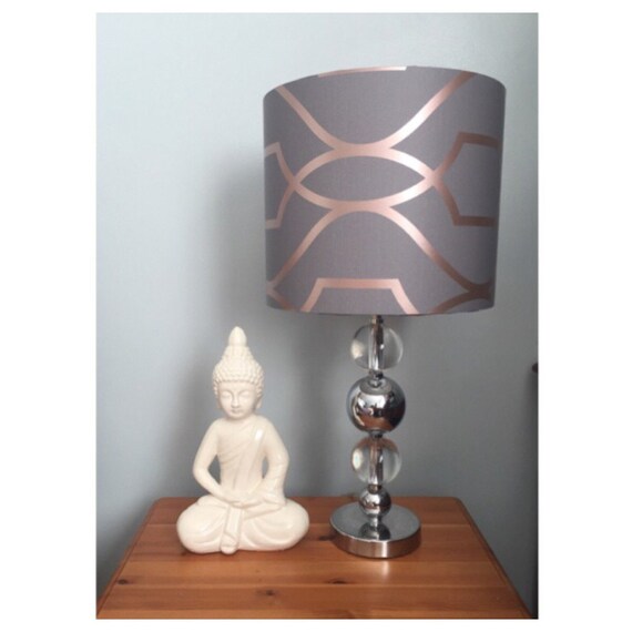 grey and rose gold light shade