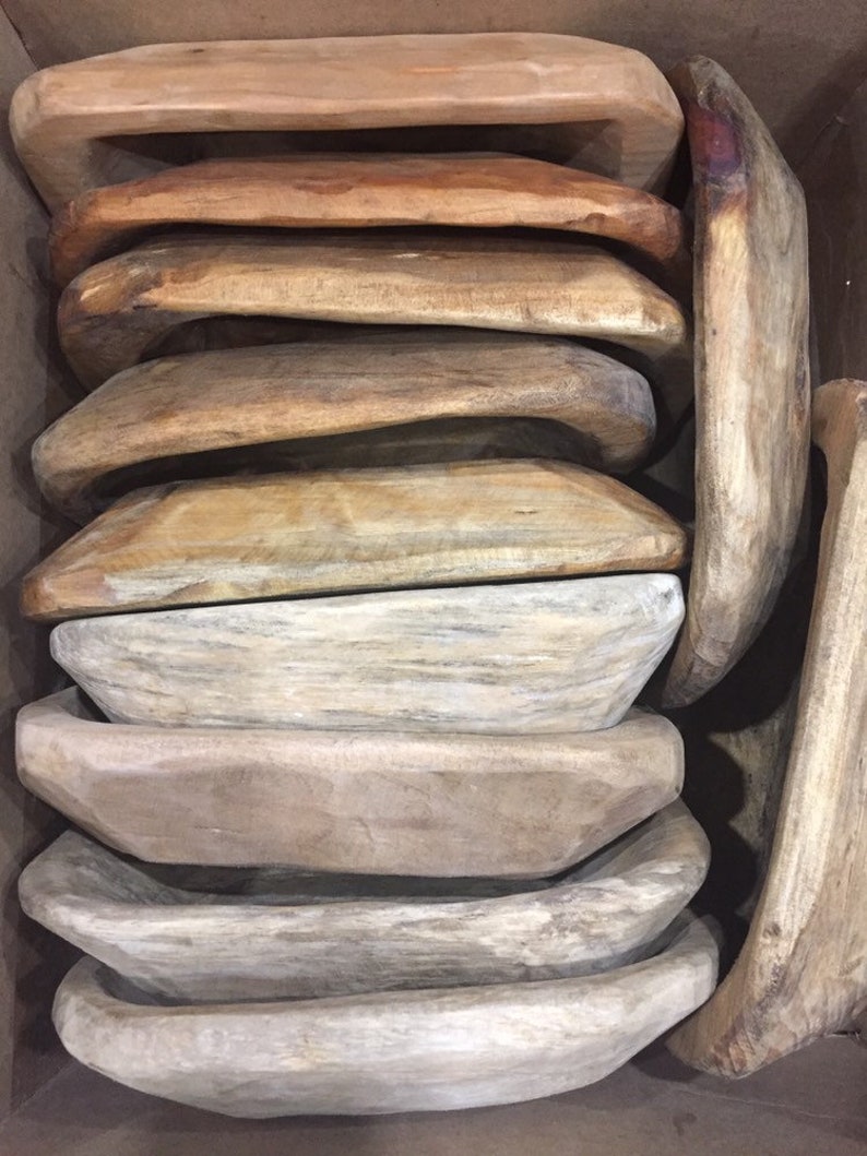 Dough Bowl Candle Stained Dough Bowl Wood Wick Candle Etsy