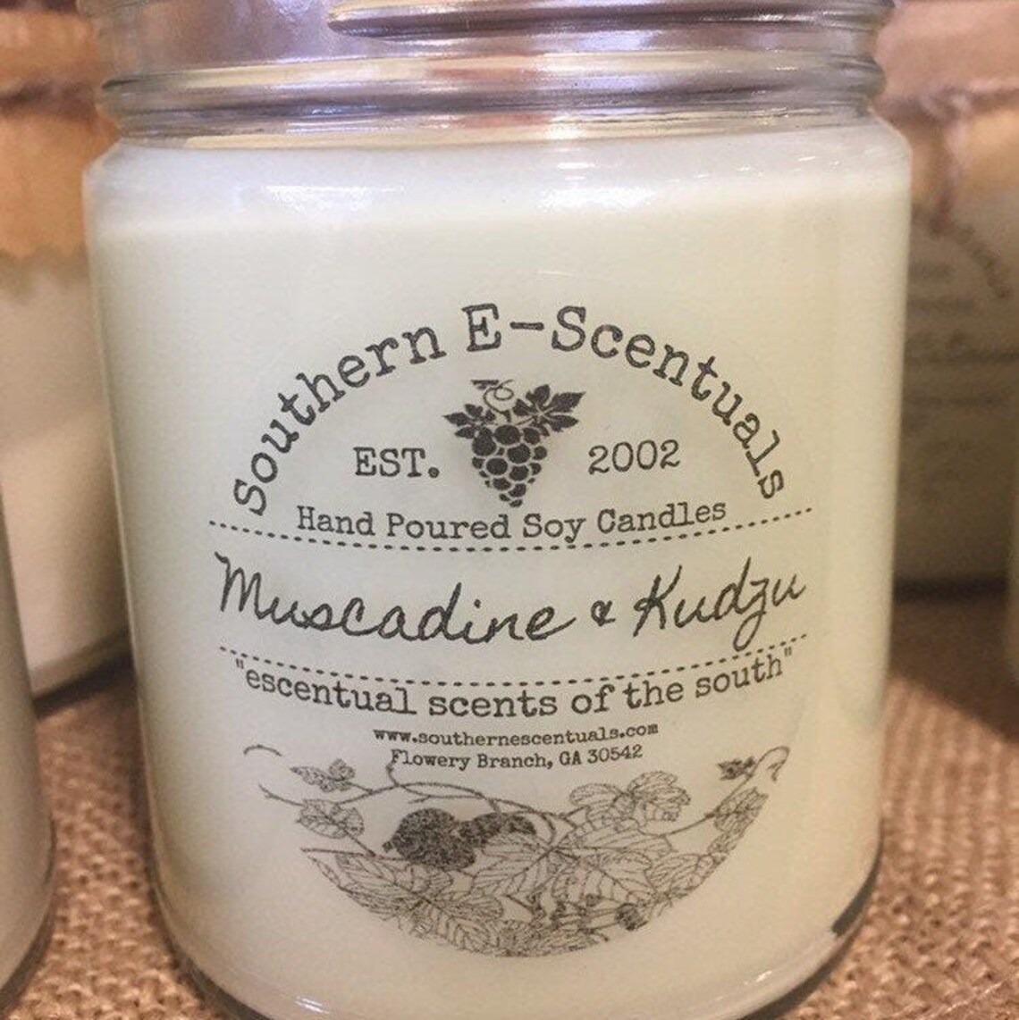 Muscadine and Kudzu Candle Muscadine Candle Kudzu Soy Etsy