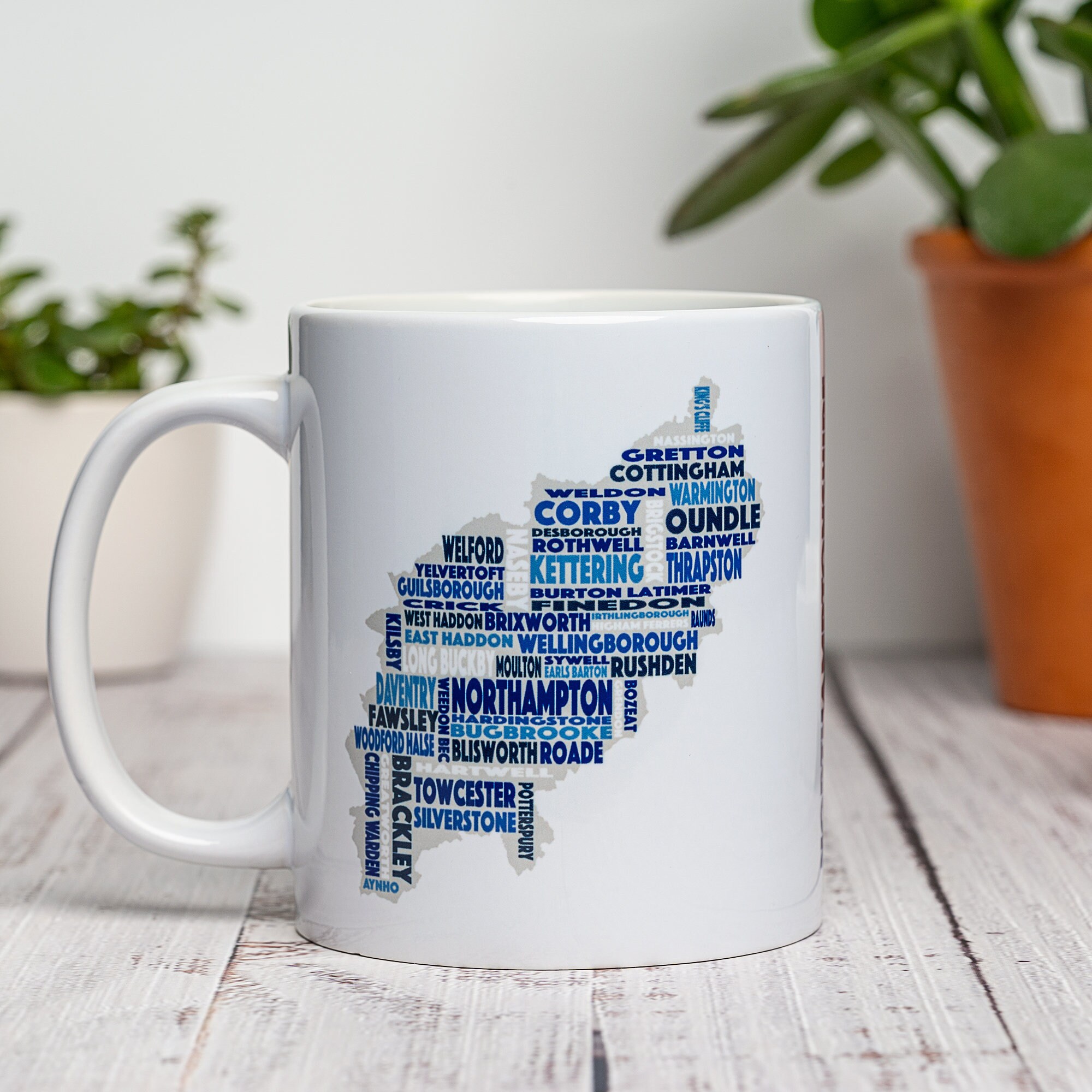 Northamptonshire Word Map Mug Northants Gift English County
