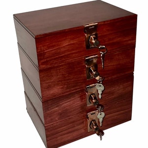 Wood Lock Box