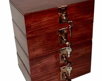 Wood Lock Box