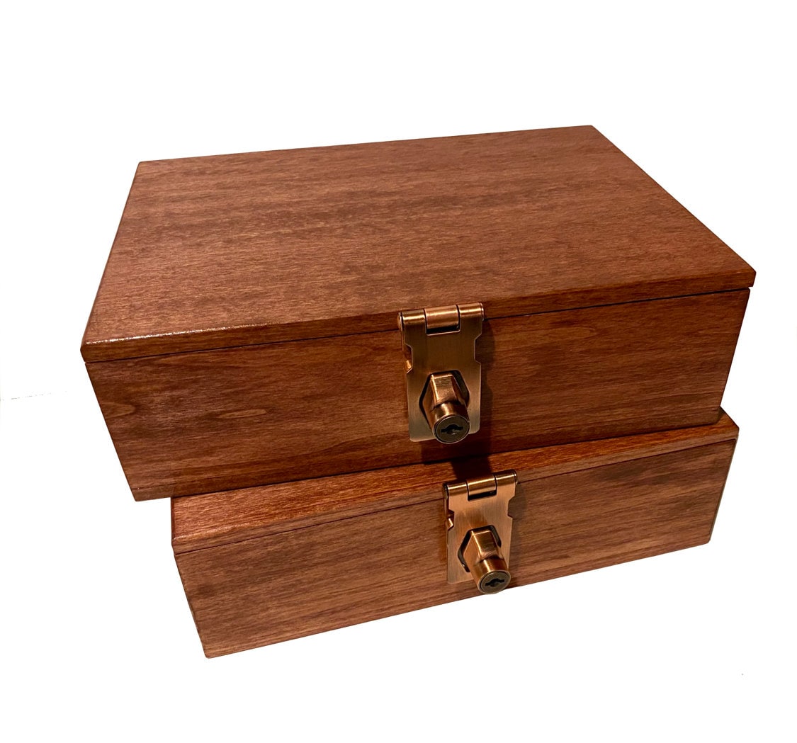 Wood Lock Box 