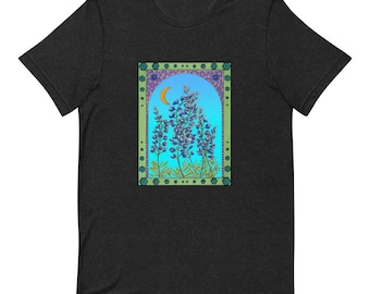 Bluebonnets T-shirt: Texas Wildflower Art, Unisex Tee