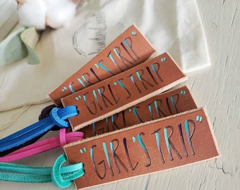 girls trip luggage tags