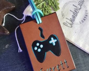 Gamer Luggage Tag. Gaming Luggage Tags. Gaming Tags. Personalized Luggage Tags.