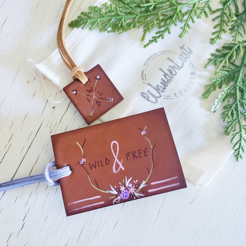 Custom Luggage Tags Personalized Luggage Tag Leather luggage tag.