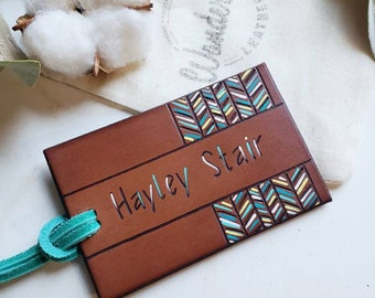 Boho Luggage Tag. Arrow Luggage Tag. Southwestern Luggage Tag. Custom Name Luggage Tag.