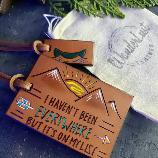 Personalised Luggage tag. Personalised Luggage Tags. Adventure Seeker Luggage Tag.