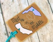 Custom Luggage Tag. Custom Leather Luggage Tag. Custom saying luggage tag.