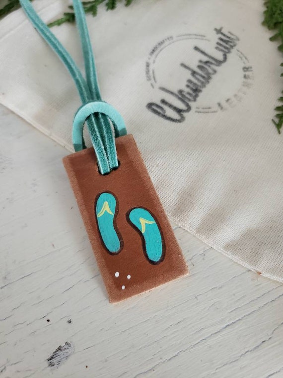 Flip Flop Luggage Tag. Beach Wedding Favors. Flip Flop Etsy