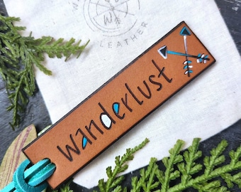 Wanderlust Luggage Tag. Wanderlust Luggage Tags. Wanderlust Travel Tag. Custom Travel Tags.