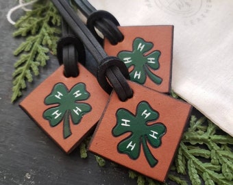 4H Clover. 4H Clover Tag. 4H Clover Tags. 4H