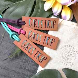 Girls trip tags. Girls trip luggage tag. Girls trip tag.