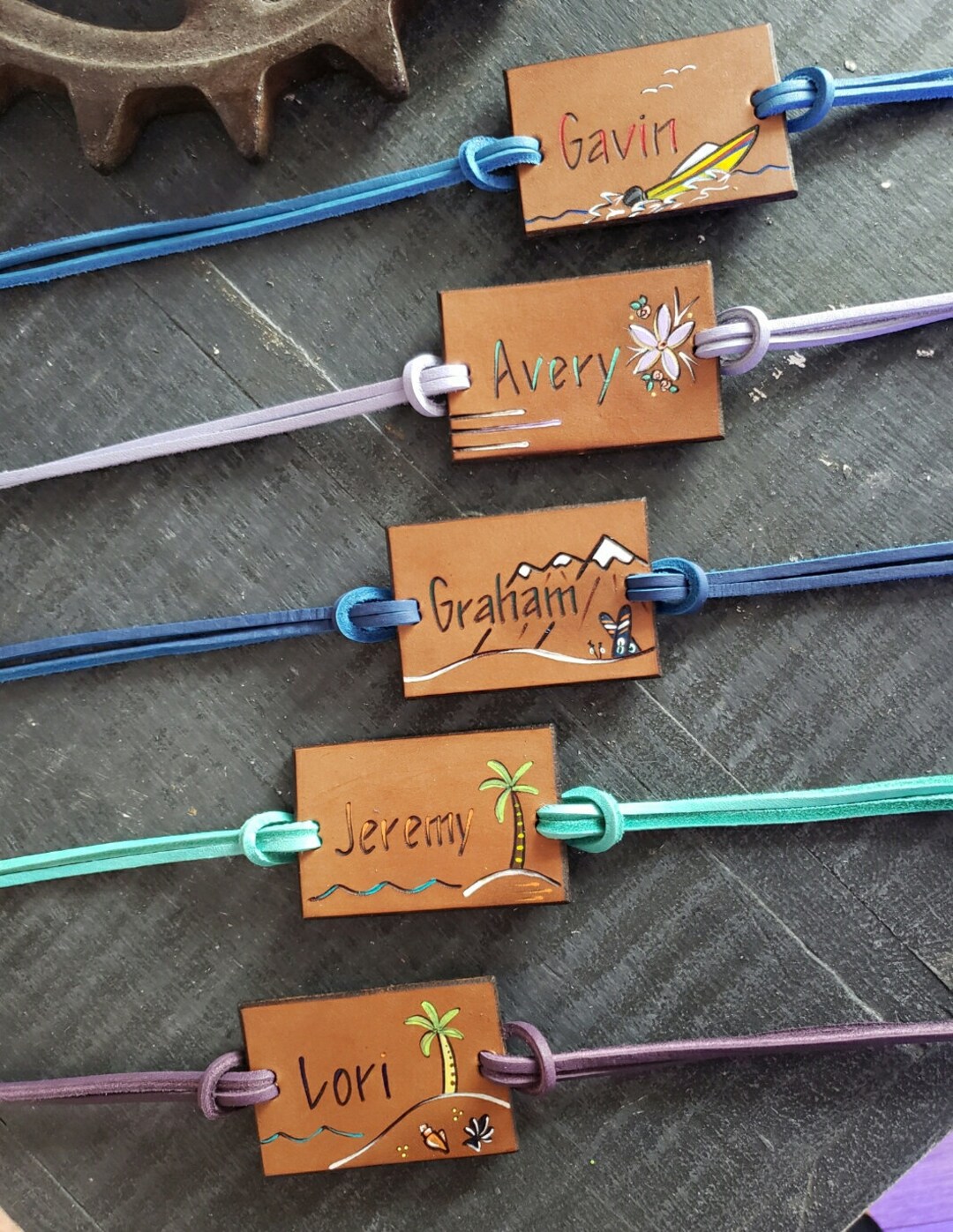 Tie on Name Tag. Basket Name Tag. Bike Name Tag. Bike Tag. Etsy