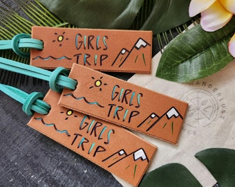 Girls trip mountain tags. Girls trip luggage tag. Girls trip tag. Mountain trip tag. Mountain trip luggage tag.