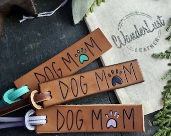 Dog Mom Tag. Dog Mom Luggage Tag. Dog Luggage Tag. Dog Mom Tags.