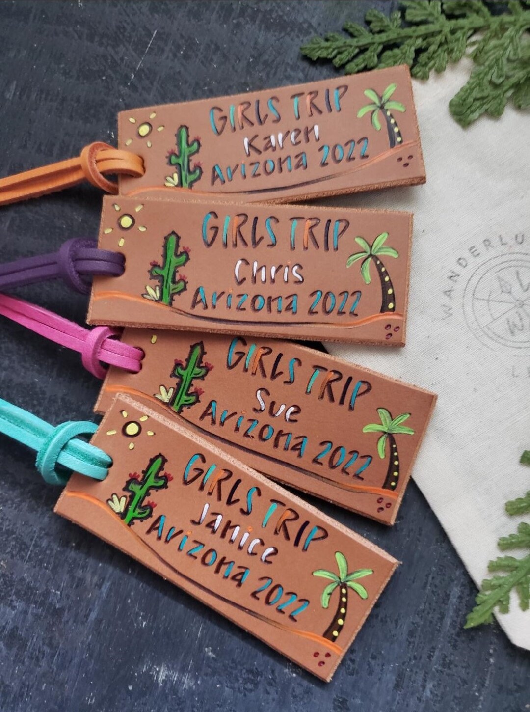 Girls Trip Arizona. Girls Trip Luggage Tag Desert. Girls Trip Tag. Etsy
