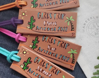 Girls Trip Arizona. Girls trip luggage tag desert. Girls trip tag.